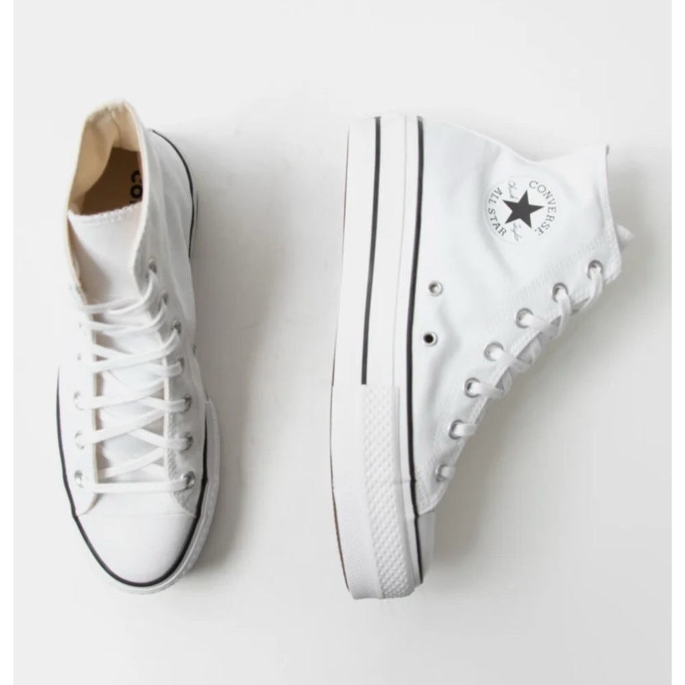 Converse Chunky Lifted Platform Classic White High-Tops Women’s Shoes 10 NWB